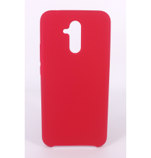 Coque Silicone Gomme Intérieur Façon Velours Huawei Mate 20 Lite - Framboise