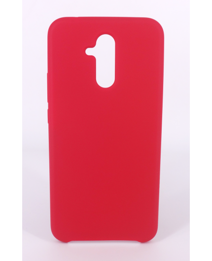 Coque Silicone Gomme Intérieur Façon Velours Huawei Mate 20 Lite - Framboise