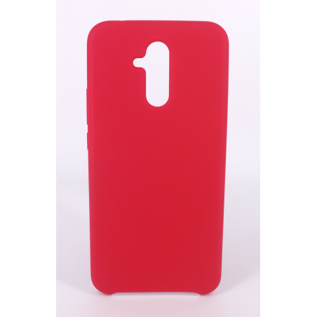 Coque Silicone Gomme Intérieur Façon Velours Huawei Mate 20 Lite - Framboise