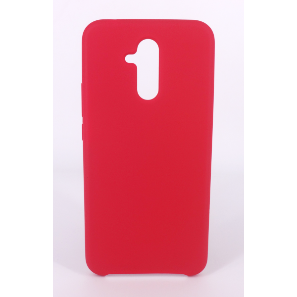 Coque Silicone Gomme Intérieur Façon Velours Huawei Mate 20 Lite - Framboise