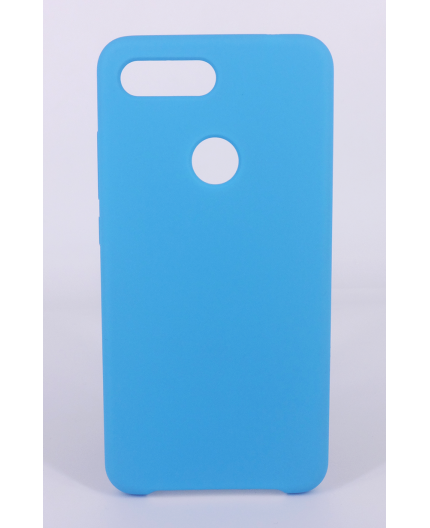 Coque Silicone Gomme Intérieur Façon Velours Xiaomi MI 8 Lite - Bleu Ciel