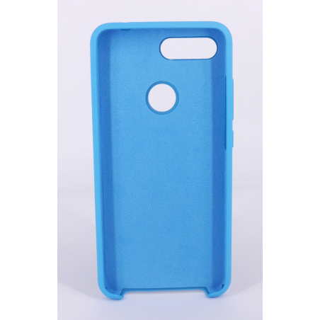 Coque Silicone Gomme Intérieur Façon Velours Xiaomi MI 8 Lite - Bleu Ciel