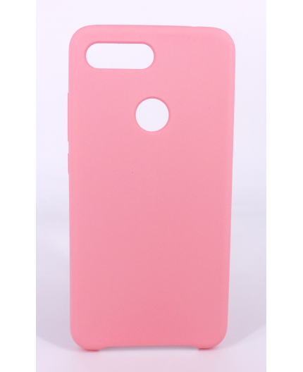 Coque Silicone Gomme Intérieur Façon Velours Xiaomi MI 8 Lite - Rose Clair