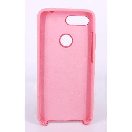 Coque Silicone Gomme Intérieur Façon Velours Xiaomi MI 8 Lite - Rose Clair