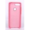 Coque Silicone Gomme Intérieur Façon Velours Xiaomi MI 8 Lite - Rose Clair