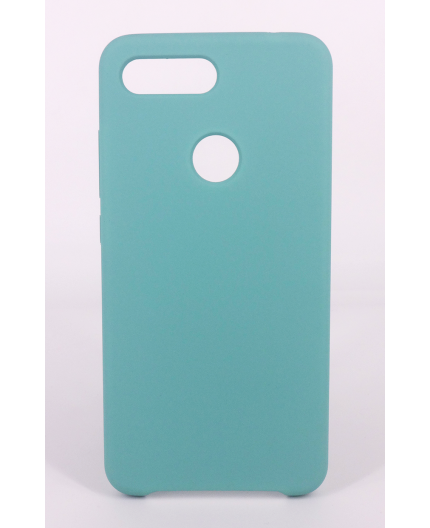Coque Silicone Gomme Intérieur Façon Velours Xiaomi MI 8 Lite - Bleu Méditerranée