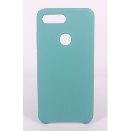 Coque Silicone Gomme Intérieur Façon Velours Xiaomi MI 8 Lite - Bleu Méditerranée