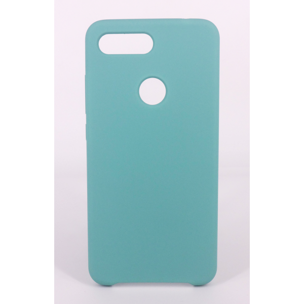 Coque Silicone Gomme Intérieur Façon Velours Xiaomi MI 8 Lite - Bleu Méditerranée