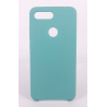 Coque Silicone Gomme Intérieur Façon Velours Xiaomi MI 8 Lite - Bleu Méditerranée