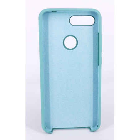 Coque Silicone Gomme Intérieur Façon Velours Xiaomi MI 8 Lite - Bleu Méditerranée