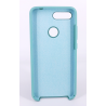 Coque Silicone Gomme Intérieur Façon Velours Xiaomi MI 8 Lite - Bleu Méditerranée
