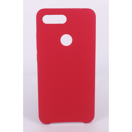 Coque Silicone Gomme Intérieur Façon Velours Xiaomi MI 8 Lite - Framboise