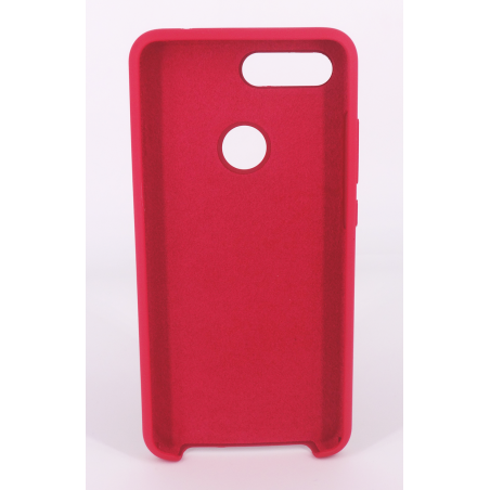 Coque Silicone Gomme Intérieur Façon Velours Xiaomi MI 8 Lite - Framboise