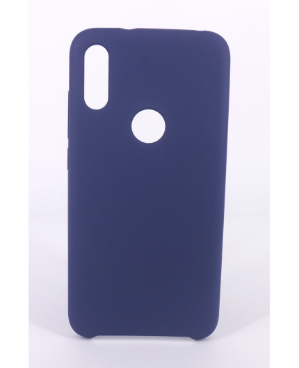 Coque Silicone Gomme Intérieur Façon Velours Xiaomi Redmi Note 6 Pro - Bleu Nuit