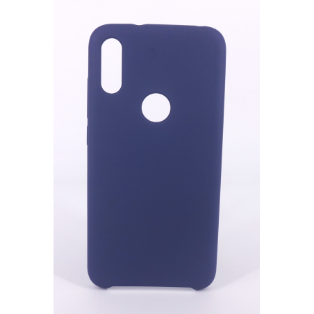 Coque Silicone Gomme Intérieur Façon Velours Xiaomi Redmi Note 6 Pro - Bleu Nuit