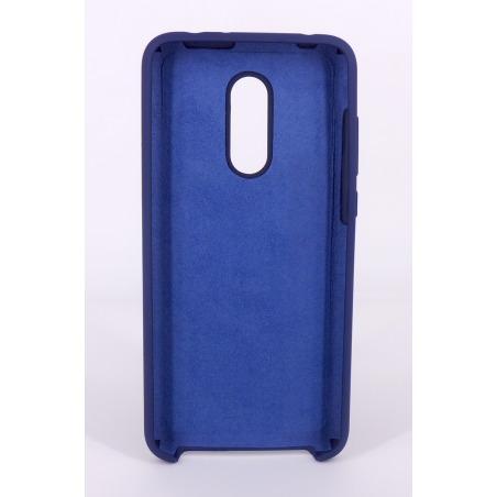 Coque Silicone Gomme Intérieur Façon Velours Xiaomi Redmi 5 - Bleu Nuit
