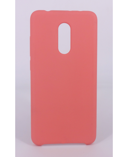Coque Silicone Gomme Intérieur Façon Velours Xiaomi Redmi 5 - Rose Saumon