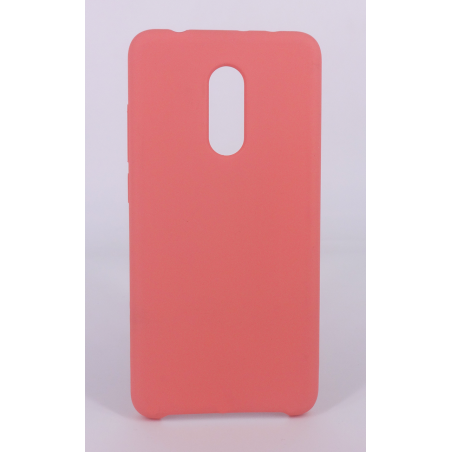Coque Silicone Gomme Intérieur Façon Velours Xiaomi Redmi 5 - Rose Saumon