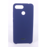 Coque Silicone Gomme Intérieur Façon Velours Xiaomi Redmi 6 - Bleu Nuit