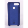 Coque Silicone Gomme Intérieur Façon Velours Xiaomi Redmi 6 - Bleu Nuit