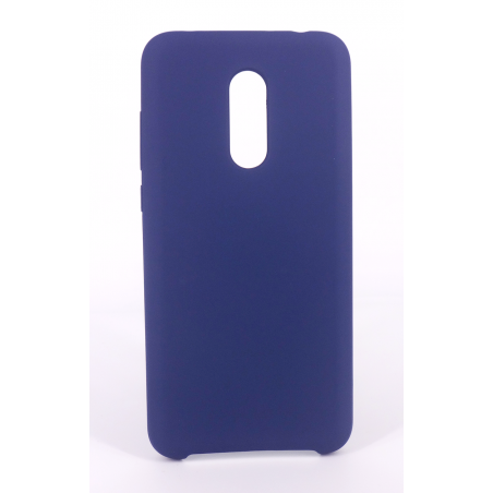 Coque Silicone Gomme Intérieur Façon Velours Xiaomi Redmi 5 Plus - Bleu Nuit