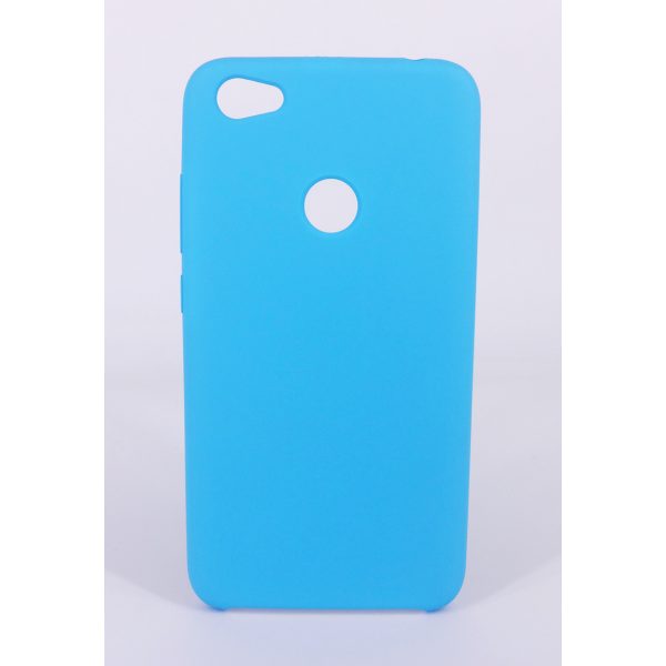 Coque Silicone Gomme Intérieur Façon Velours Xiaomi Redmi Note 5A - Bleu Ciel