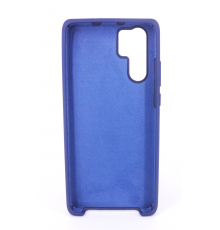 Coque Silicone Gomme Intérieur Façon Velours Huawei P30 Pro - Bleu Nuit