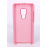 Coque Silicone Gomme Intérieur Façon Velours Huawei Mate 20 - Rose Clair