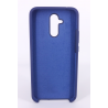 Coque Silicone Gomme Intérieur Façon Velours Huawei Mate 20 Lite - Bleu Nuit