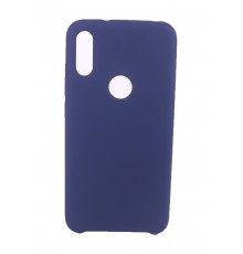 Coque Silicone Gomme Intérieur Façon Velours Xiaomi MI Play - Bleu Nuit