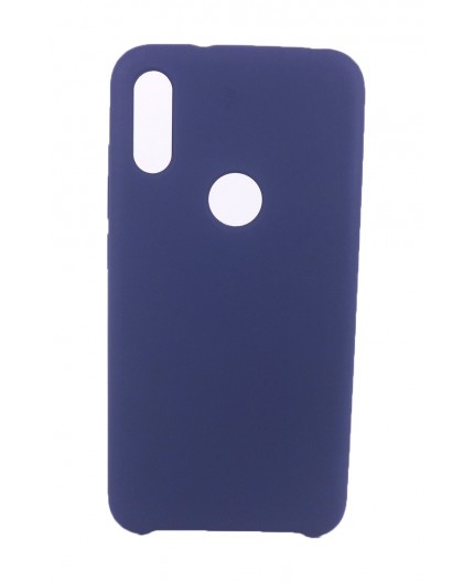Coque Silicone Gomme Intérieur Façon Velours Xiaomi MI Play - Bleu Nuit