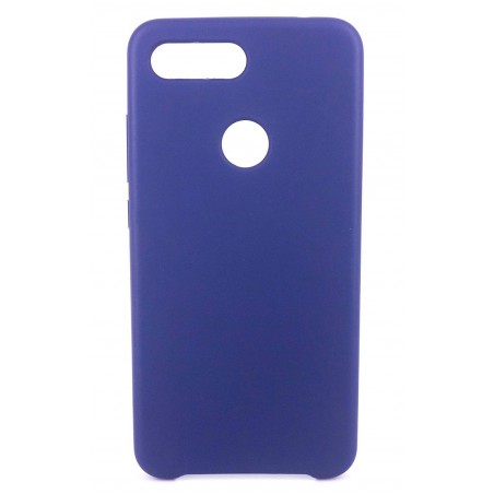 Coque Silicone Gomme Intérieur Façon Velours Xiaomi MI 8 Lite - Bleu Nuit