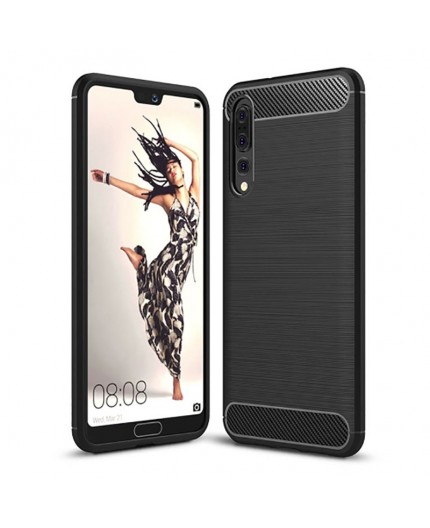 Coque en Fibre de Carbone Huawei P20 Pro et P20 Plus - Noir