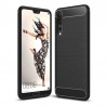Coque en Fibre de Carbone Huawei P20 Pro et P20 Plus - Noir