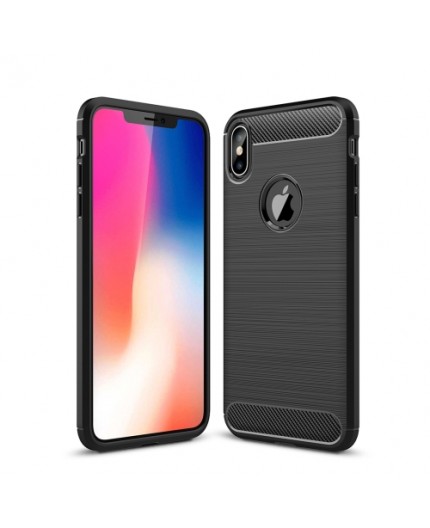 Coque en Fibre de Carbone iPhone XS Max - Noir