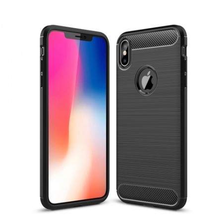 Coque en Fibre de Carbone iPhone XS Max - Noir