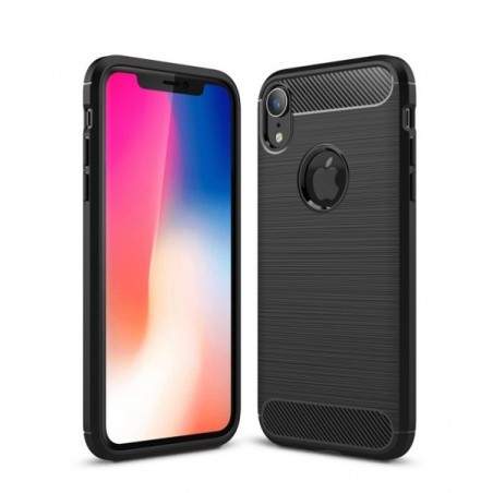 Coque en Fibre de Carbone iPhone XR - Noir