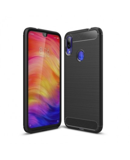 Coque en Fibre de Carbone Xiaomi Redmi Note 7 et Note 7 Pro - Noir