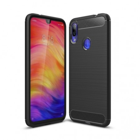 Coque en Fibre de Carbone Xiaomi Redmi Note 7 et Note 7 Pro - Noir