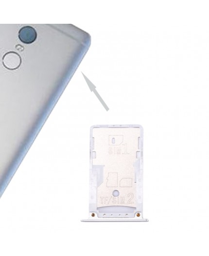 Tiroir Sim Xiaomi Redmi Note 4 - Argent