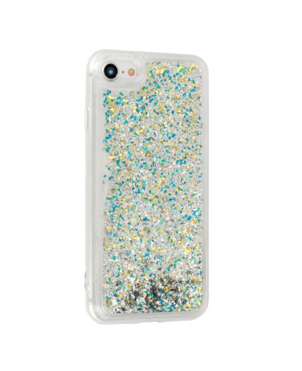 Coque Liquide Paillettes pour iPhone 6/6S - Argent