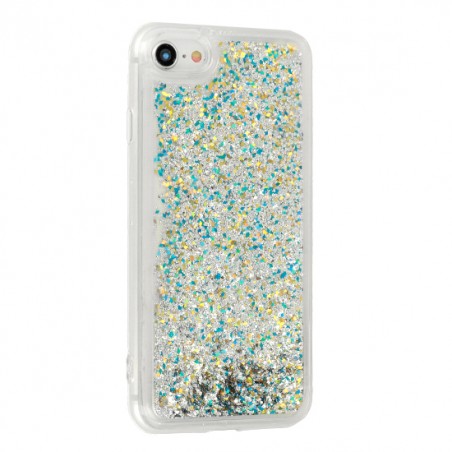 Coque Liquide Paillettes pour iPhone 6/6S - Argent
