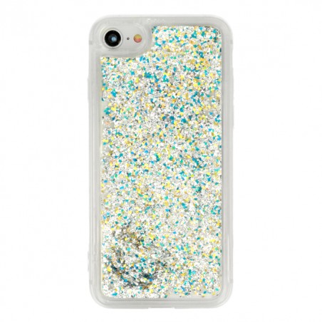Coque Liquide Paillettes pour iPhone 6/6S - Argent