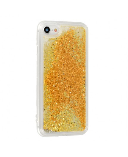 Coque Liquide Paillettes pour iPhone 6/6S - OR