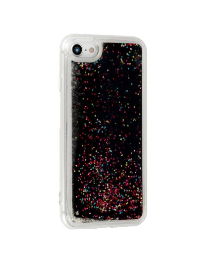 Coque Liquide Paillettes pour iPhone 6 et 6S - Noir