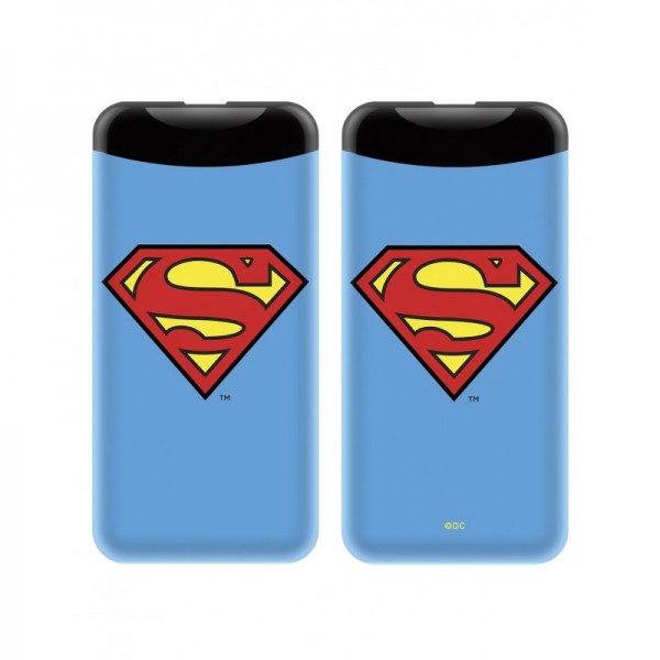 Power Bank/batterie externe DC Comics Superman  6000 mah - Bleu