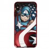 Coque Luxe iPhone XS Max Marvel Capitain America - Rouge
