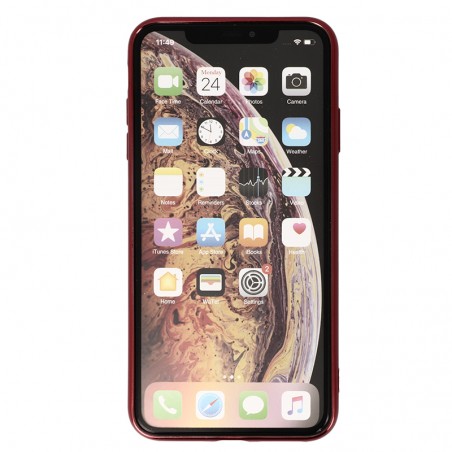 Coque Luxe iPhone XS Max Marvel Capitain America - Rouge