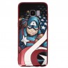 Coque Luxe Samsung Galaxy S8 Marvel Capitain America - Rouge