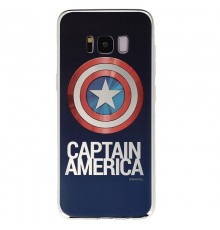 Coque Luxe Samsung Galaxy S8 Marvel Capitain America - Argent